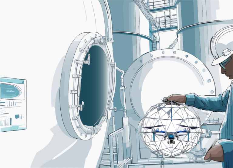 drone for confined space inspection and maintenance